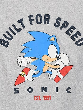 Pijama 'Sonic' de 2 piezas - Camiseta de manga larga + pantalón