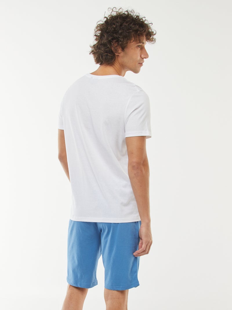 Pijama 'Sonic' short + camiseta - 2 piezas AZUL - Kiabi