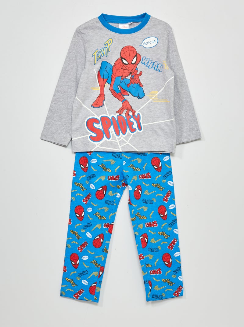 Pijama 'Spider-Man' de 'Marvel'  - 2 piezas gris/azul - Kiabi