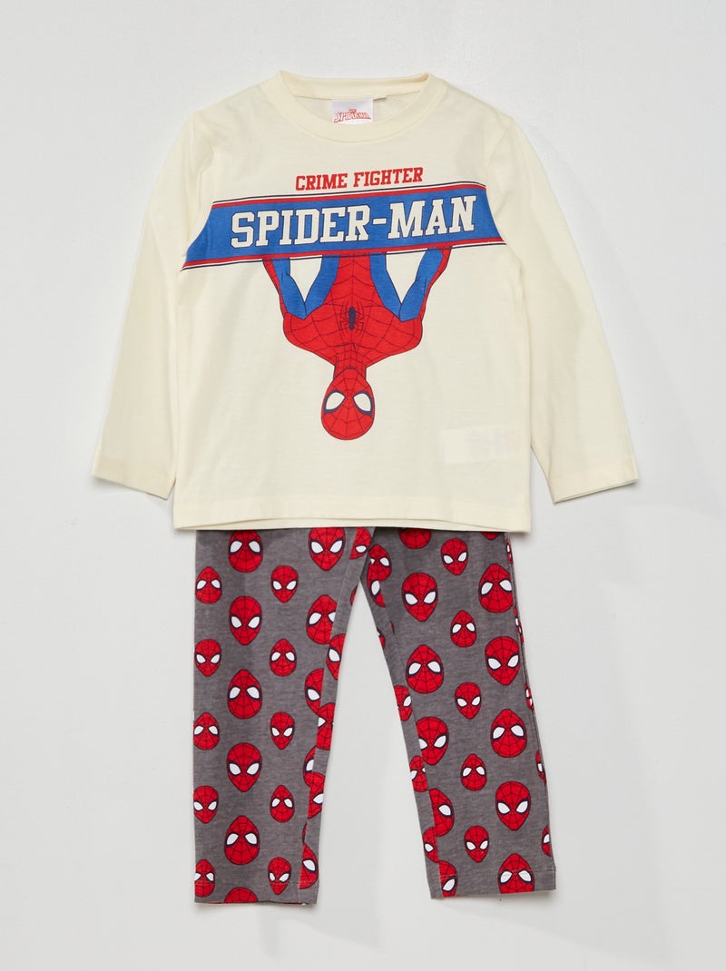Pijama 'Spider-man' 'Marvel' blanco - Kiabi
