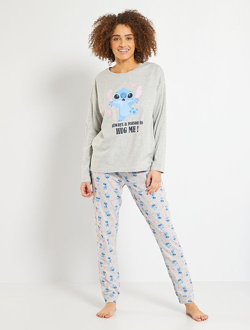 Pijama 'Stitch' de 'Disney' - GRIS - Kiabi - 15.00€