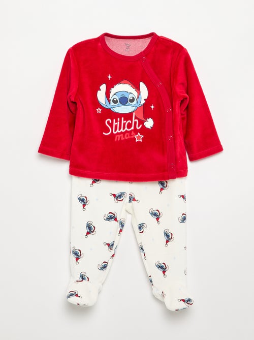 Pijama 'Stitch' de terciopelo con pies - 2 piezas - Kiabi Pijama 'Stitch' de terciopelo con pies - 2 piezas - Kiabi