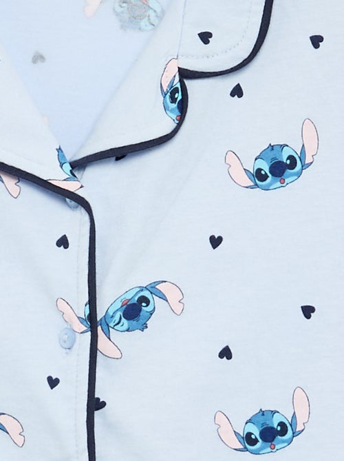 Pijama 'Stitch' 'Disney' camisa de manga corta + pantalón corto - 2 piezas - Kiabi