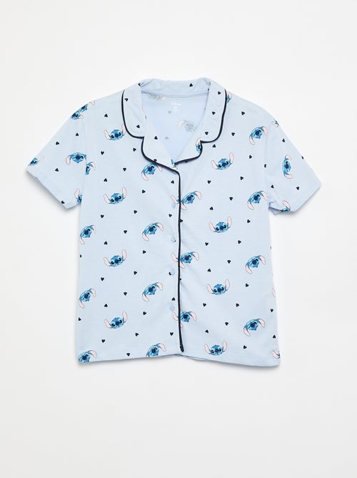 Pijama 'Stitch' 'Disney' camisa de manga corta + pantalón corto - 2 piezas - Kiabi
