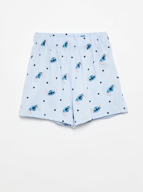 Pijama 'Stitch' 'Disney' camisa de manga corta + pantalón corto - 2 piezas - Kiabi