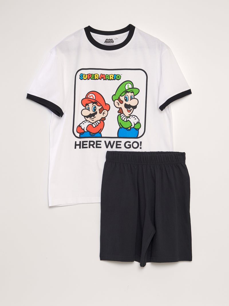 Pijama 'Super Mario'  - 2 piezas BLANCO - Kiabi