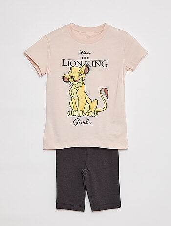 Pijama tipo camiseta ancho + leggings 'Disney' - 2 piezas
