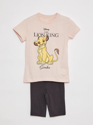 Pijama tipo camiseta ancho + leggings 'Disney'  - 2 piezas