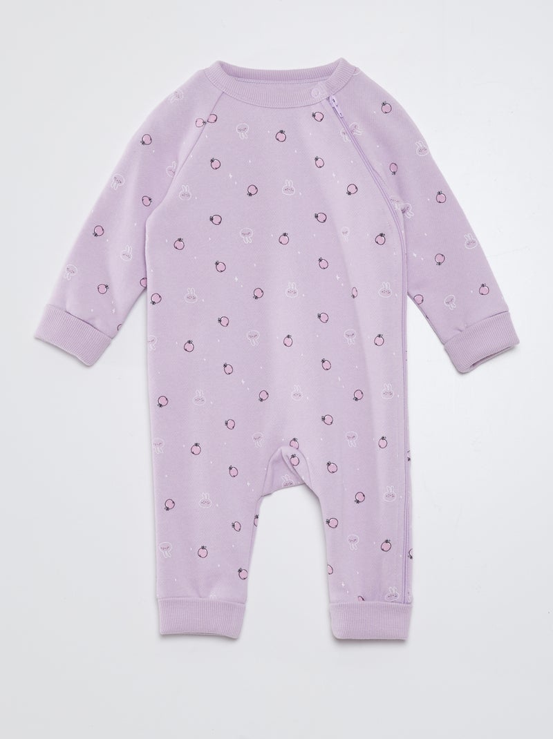 Pijama tipo pelele con estampado de 'animales' PURPURA - Kiabi