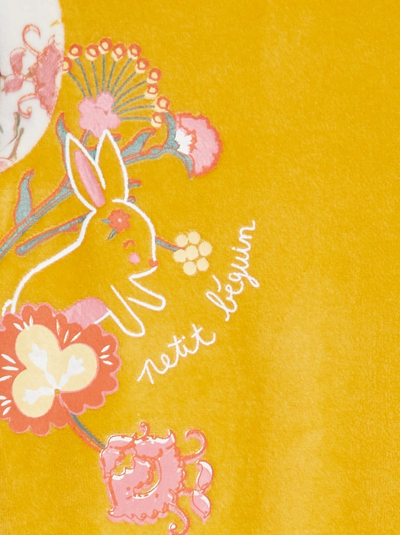 Pijama tipo pelele estampado AMARILLO - Kiabi