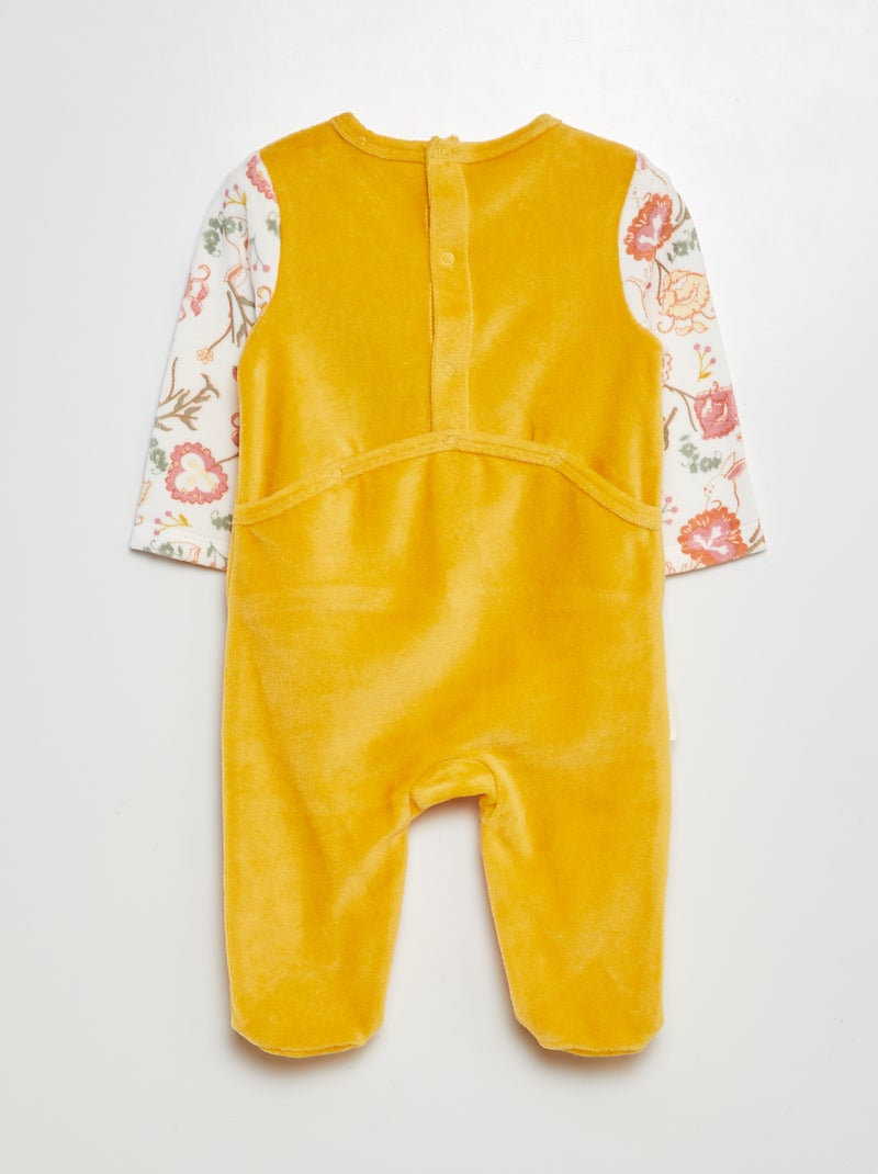 Pijama tipo pelele estampado AMARILLO - Kiabi