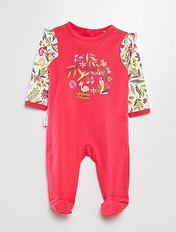 Pijama tipo pelele estampado