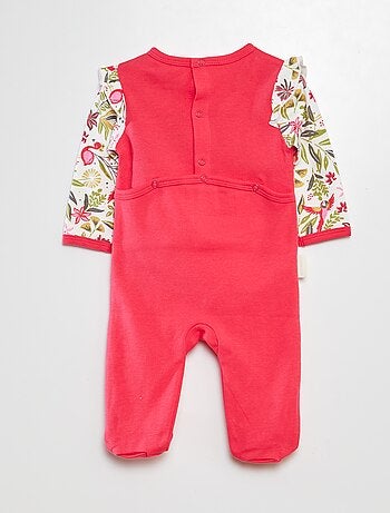 Pijama tipo pelele estampado
