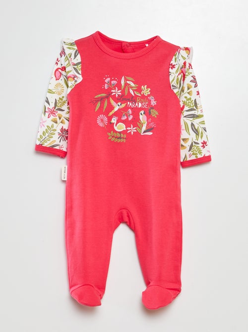 Pijama tipo pelele estampado - Kiabi
