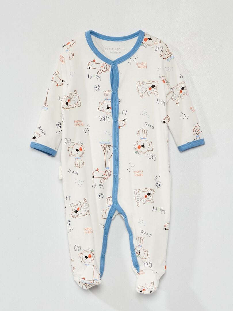 Pijama tipo pelele 'Petit Beguin' BEIGE - Kiabi