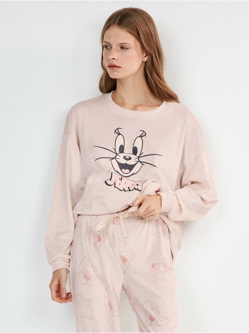 Pijama tom and jerry estampado Rosa - Kiabi