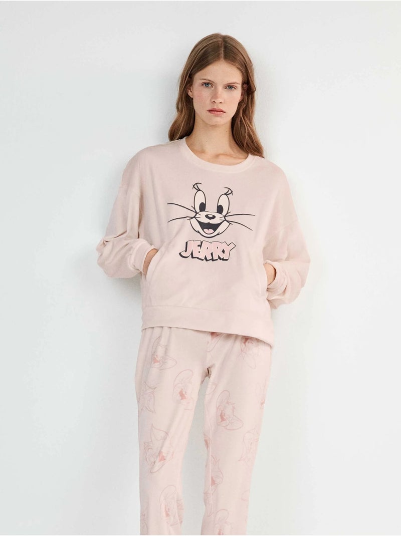 Pijama tom and jerry estampado Rosa - Kiabi