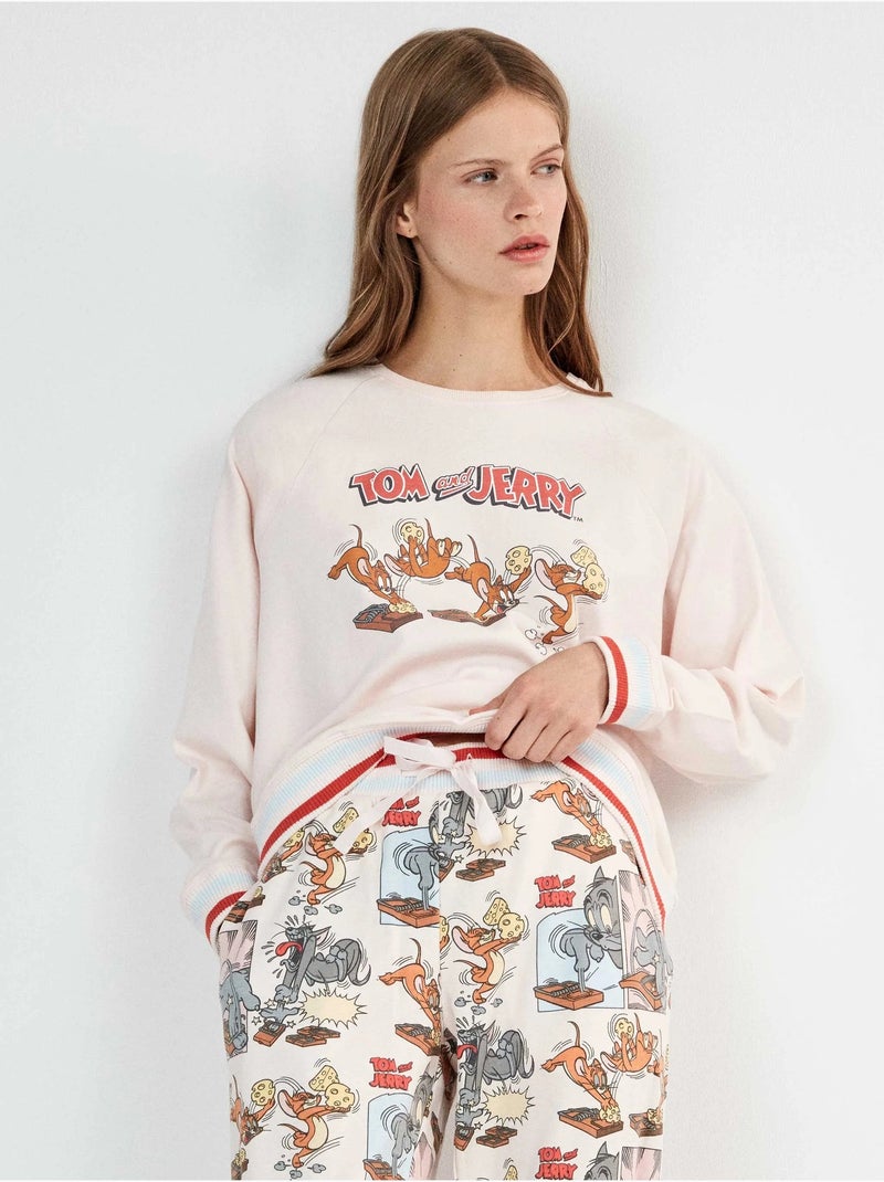 Pijama tom and jerry estampado Rosa - Kiabi