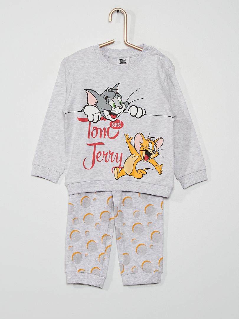 Pijama 'Tom y Jerry' gris chiné - Kiabi