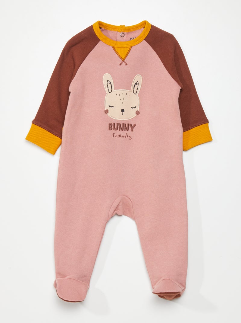 Pijama tricolor estampado 'conejo' ROSA - Kiabi