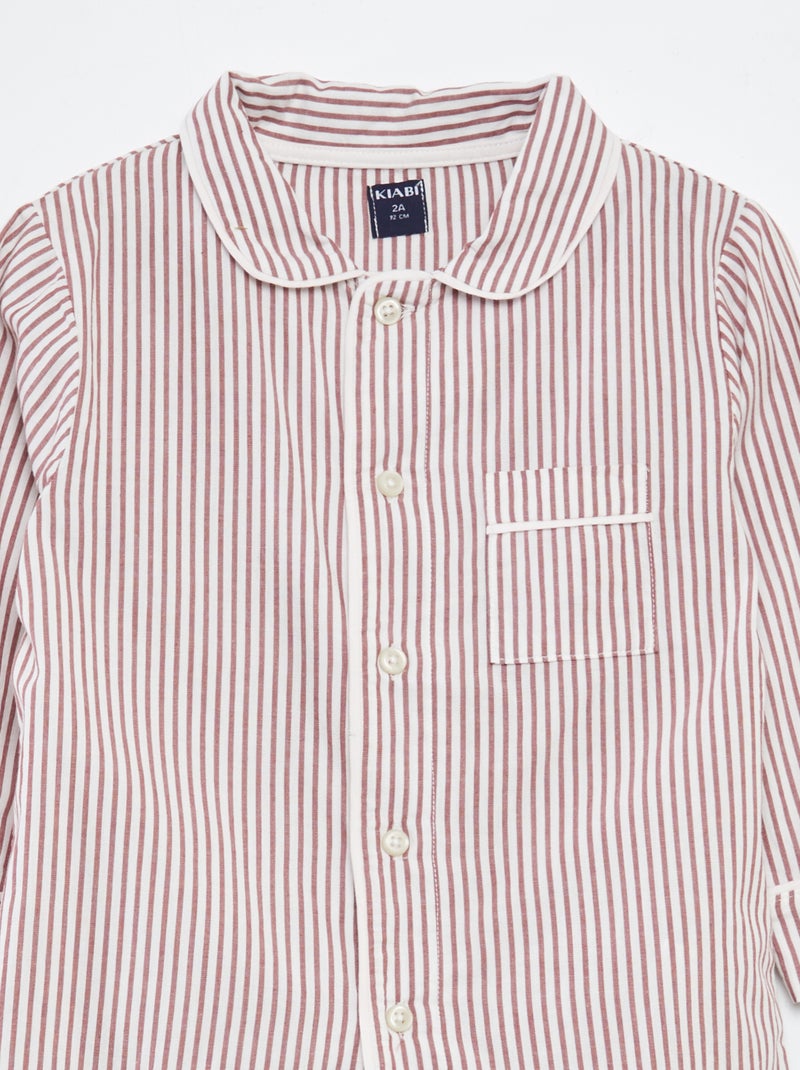 Pijama vichy - 2 piezas ROJO - Kiabi