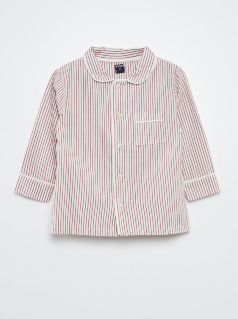 Pijama vichy - 2 piezas ROJO - Kiabi