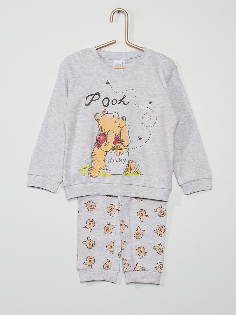 Pijama 'Winnie Pooh' - gris chiné - Kiabi - 12.00€