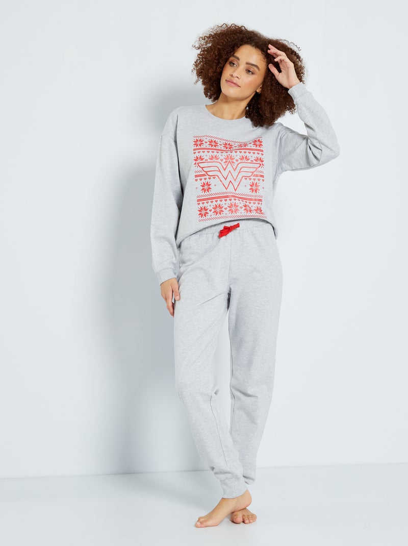Pijama 'Wonder Woman' 'DC Comics'  - 2 piezas gris - Kiabi
