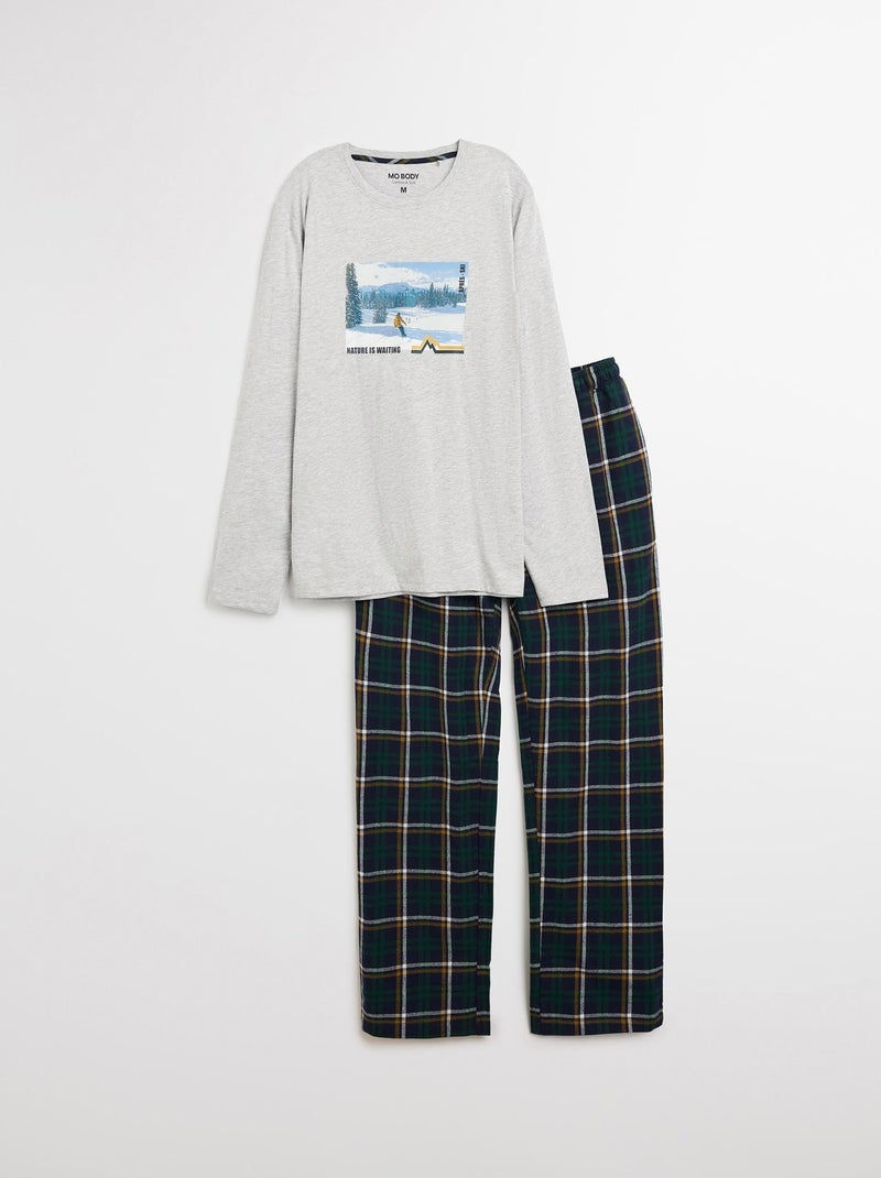 Pijamas de algodón, MO Fashion Gris - Kiabi