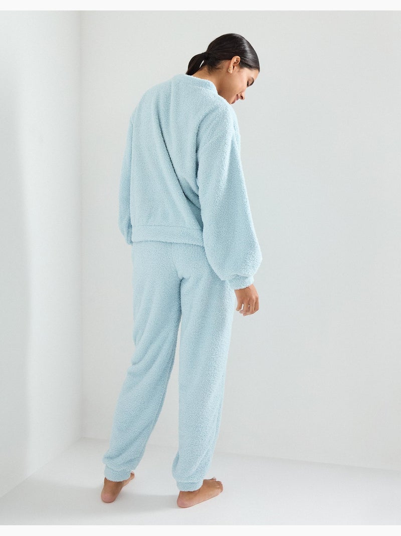 Pijamas de forro polar, MO Fashion Azul - Kiabi