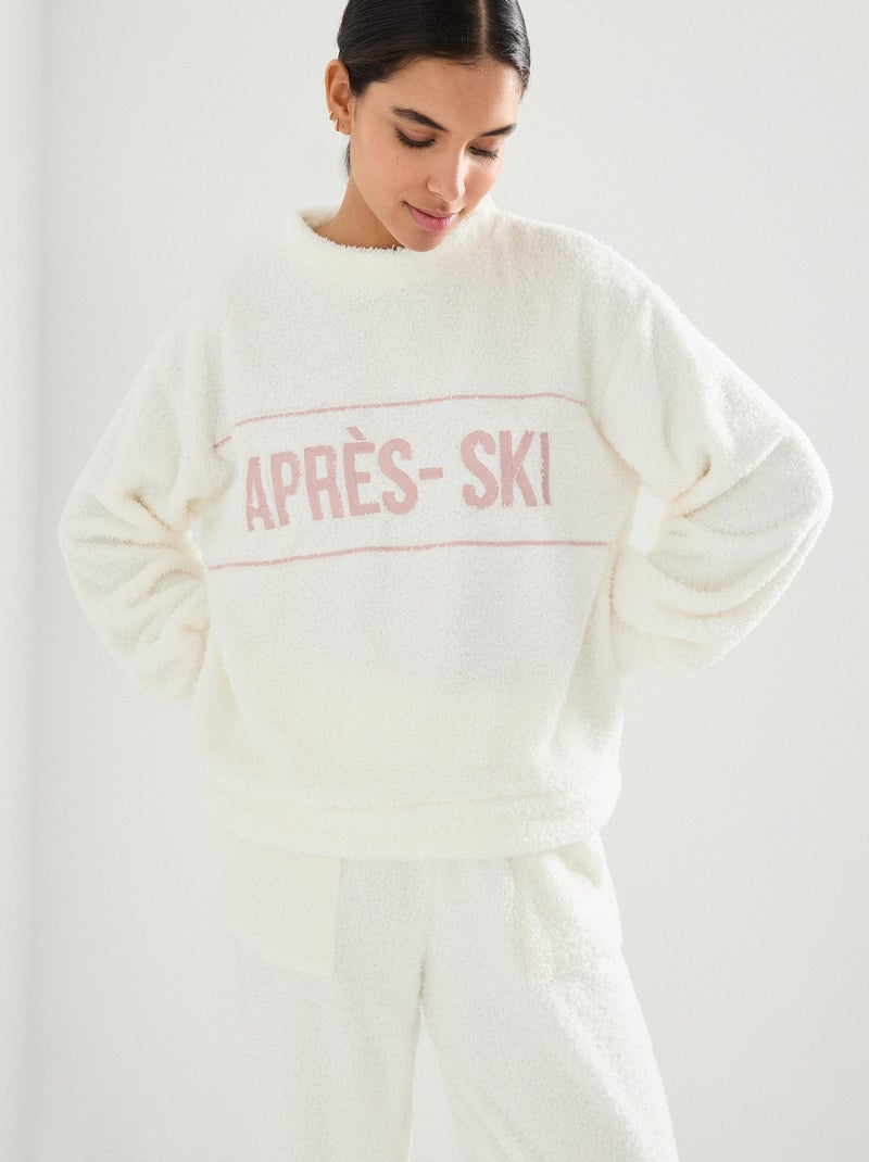 Pijamas de forro polar, MO Fashion Blanco - Kiabi