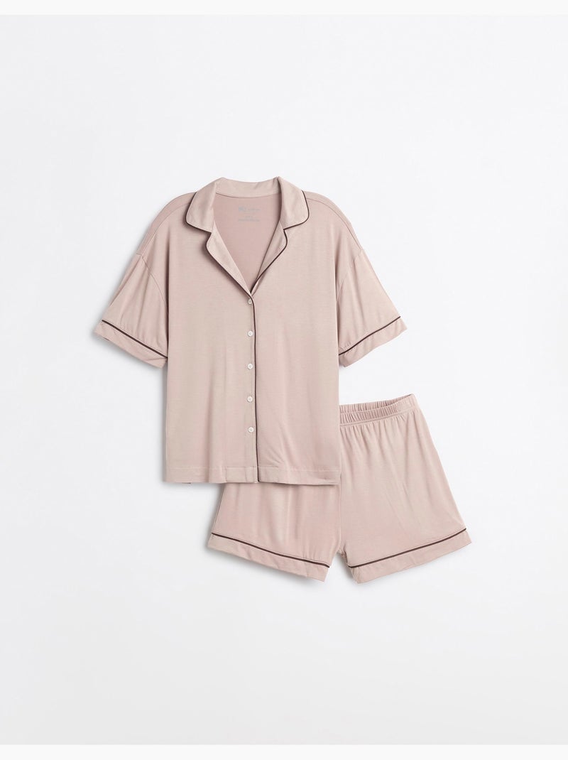 Pijamas de viscosa, mo fashion Beige - Kiabi