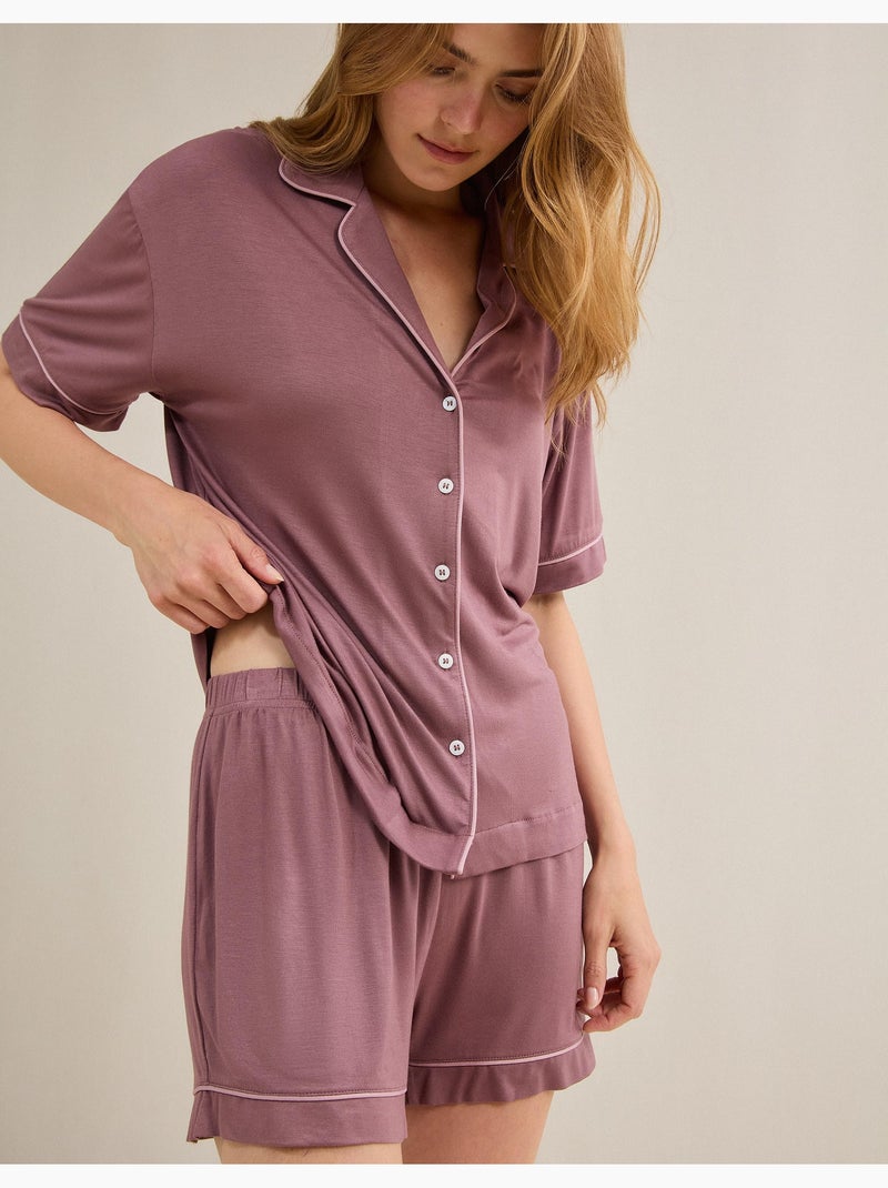 Pijamas de viscosa, mo fashion Rosa - Kiabi