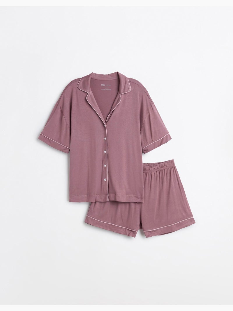 Pijamas de viscosa, mo fashion Rosa - Kiabi