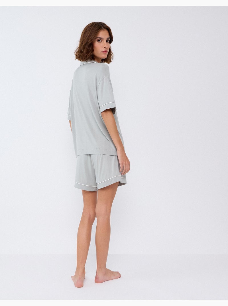 Pijamas de viscosa, mo fashion Verde - Kiabi