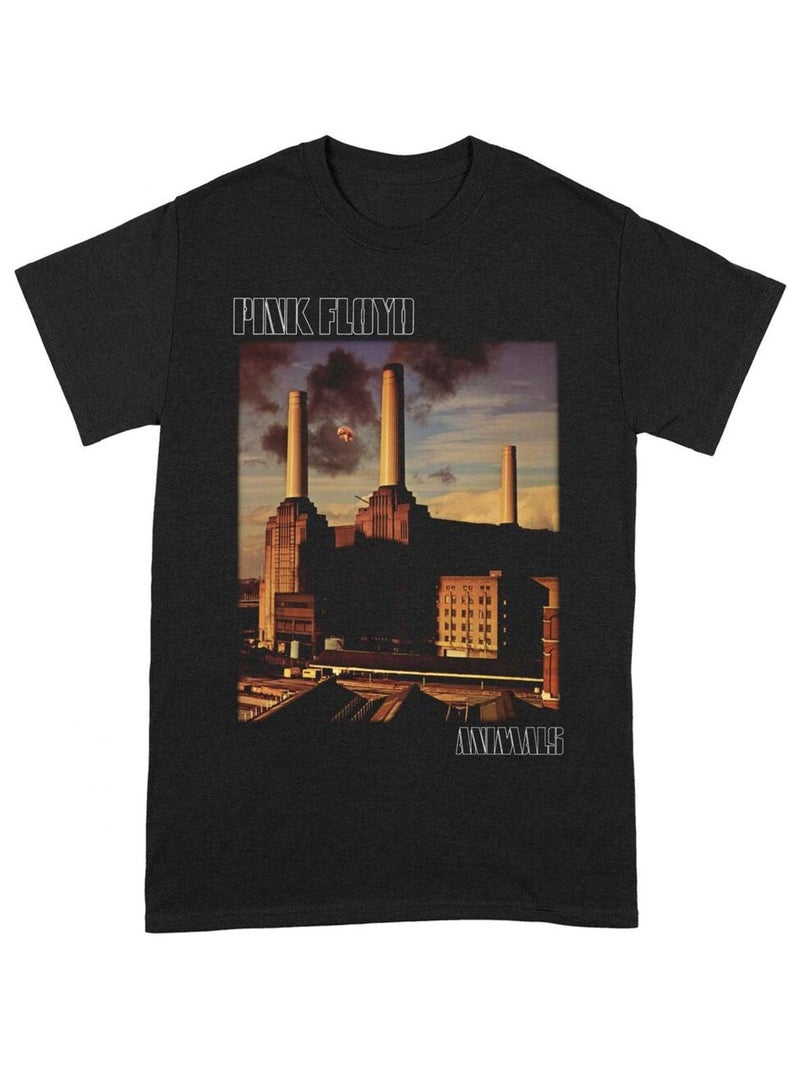 Pink Floyd - Camiseta Animales para Adultos Unisex Negro - Kiabi