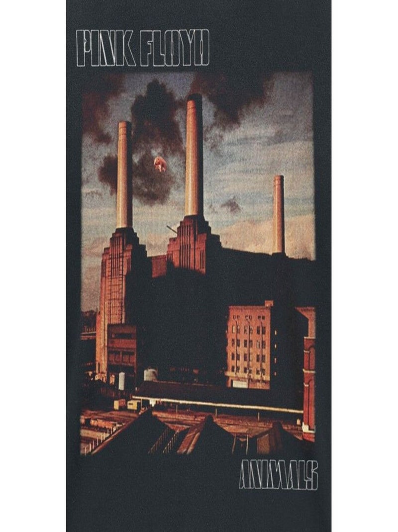 Pink Floyd - Camiseta Animales para Adultos Unisex Negro - Kiabi