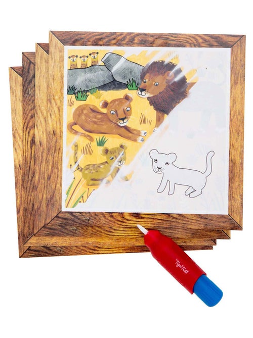 Pintura mágica con agua reutilizable, aventuras safari | Tiger Tribe - Kiabi