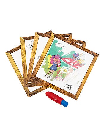Pintura mágica con agua reutilizable, jardín de las hadas | Tiger Tribe