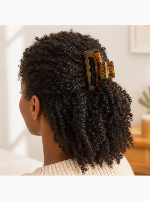 Pinza cangrejo de acetato con acabado brillante para el cabello - Kiabi