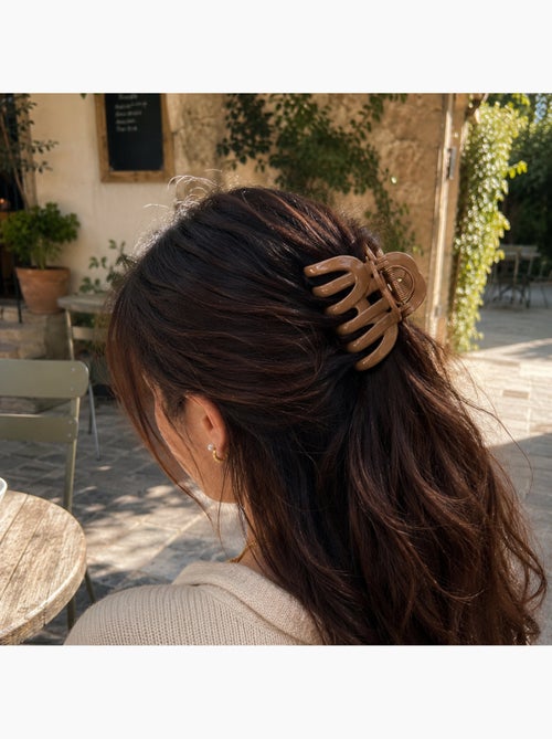 Pinza cangrejo XXL con acabado satinado para el cabello - Kiabi