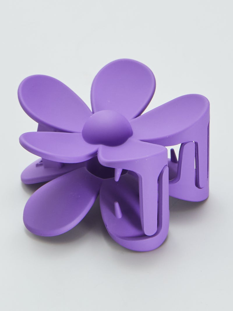 Pinza con forma de flor PURPURA - Kiabi