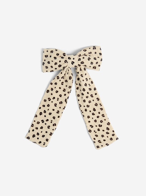 Pinza con lazo grande estampado - Kiabi