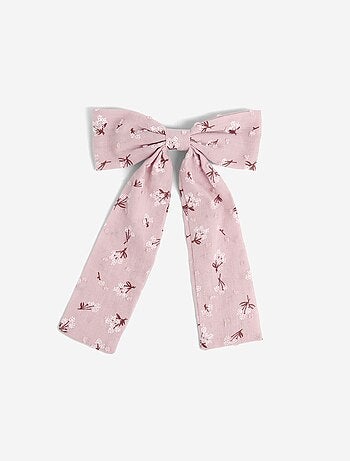 Pinza con lazo grande estampado