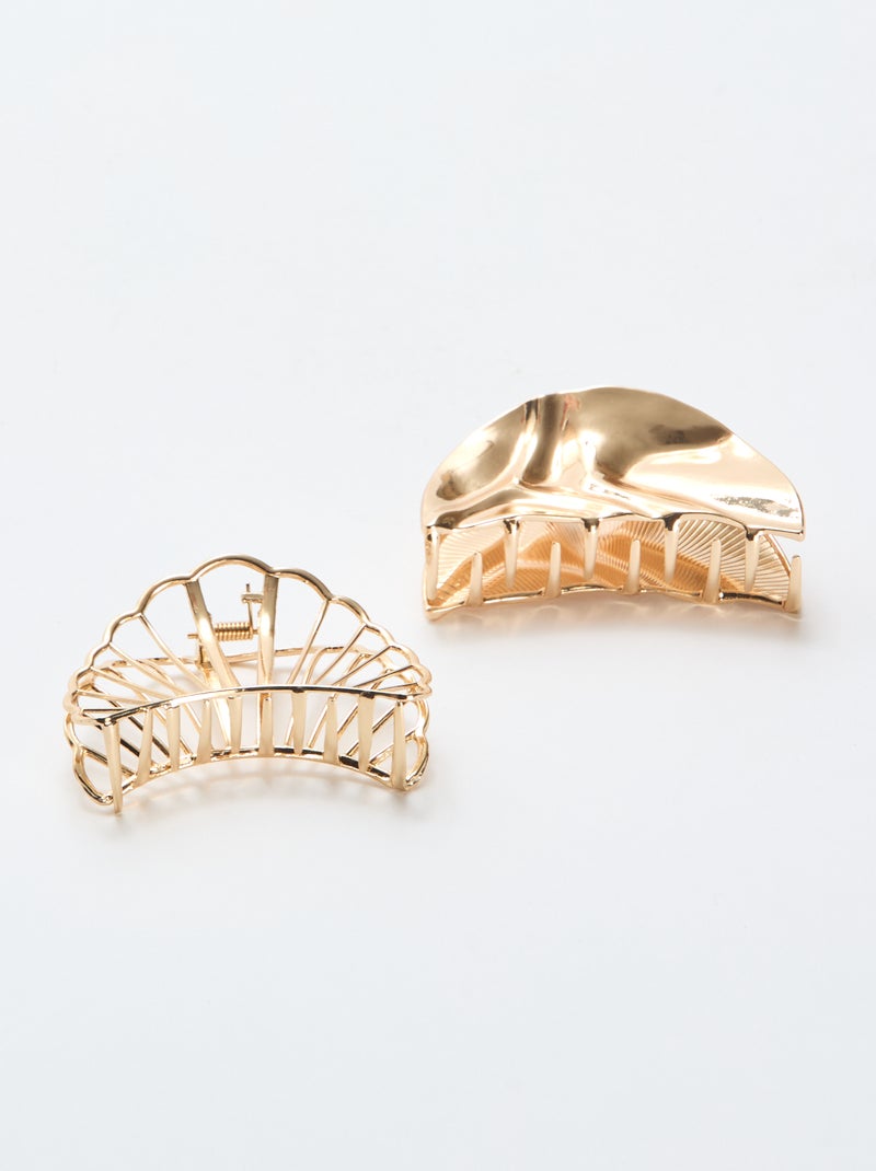 Pinza grande con forma de concha Amarillo - Kiabi