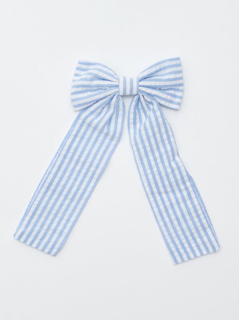 Pinza para el pelo con lazo AZUL - Kiabi