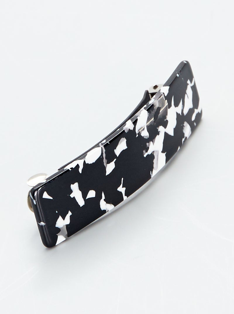 Pinza plana con estampado de mosaico negro/blanco - Kiabi