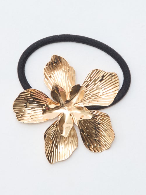 Pinzas de cocodrilo con forma de flor doradas - Kiabi