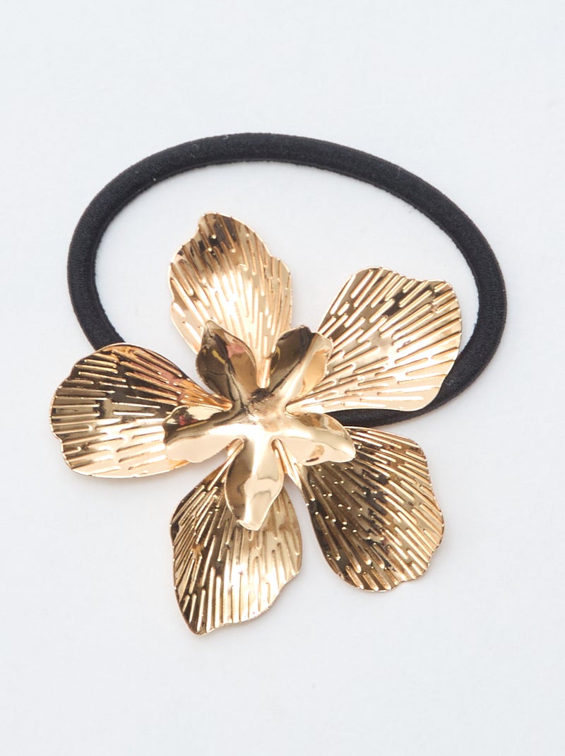Pinzas de cocodrilo con forma de flor doradas Amarillo - Kiabi