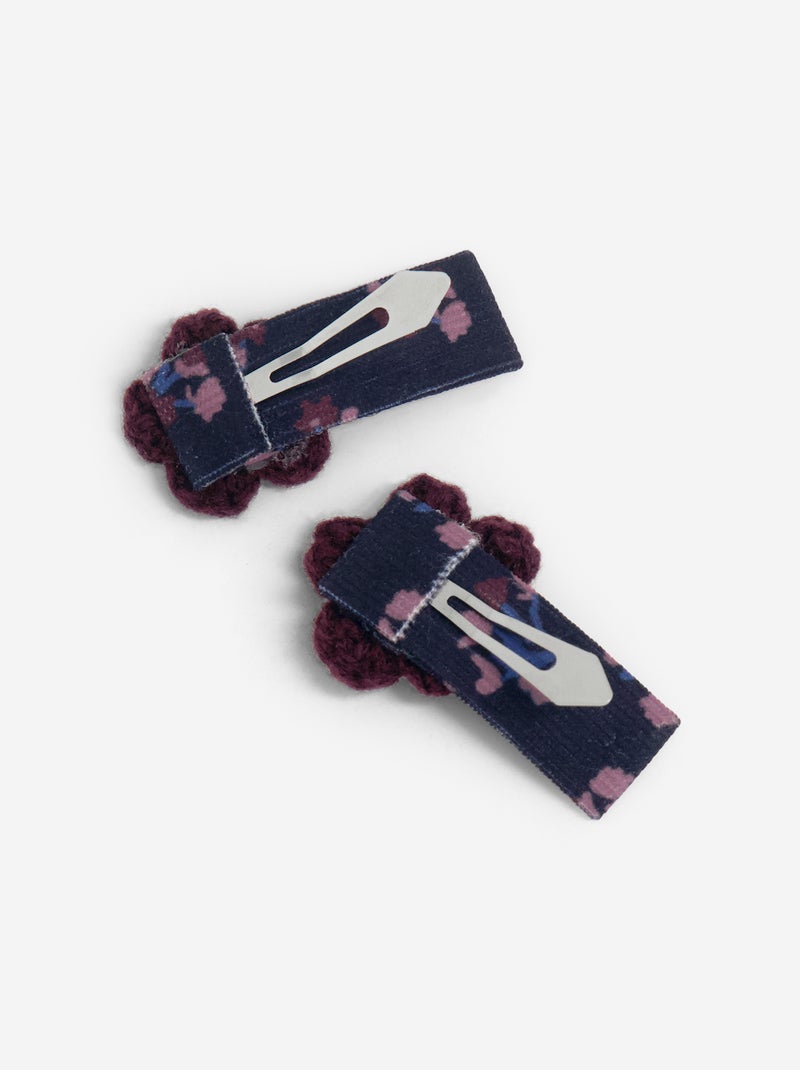 Pinzas de cocodrilo con forma de flores Azul - Kiabi